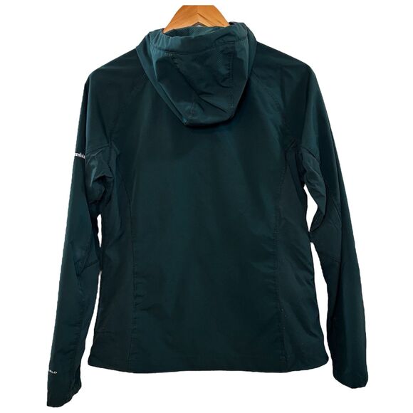 Columbia Michigan State Zip Up Jacket Hoodie Omni-Shield Green Size Large MSU - Picture 2 of 8